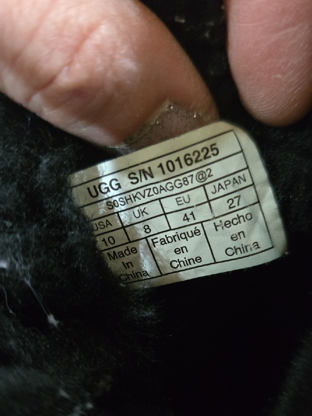 UGG Black Suede Shearling Back-Bow Winter Boots - Picture 7 of 7